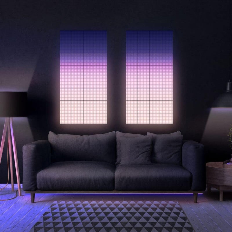 Twinkly Squares Extension Kit, RGB LED Panels Kit, Including 3 Extension Panels and Connection Cables, Compatible with HomeKit, Alexa and Google Home, Gaming Lights and Streaming, 16M+ Colors - Image 2